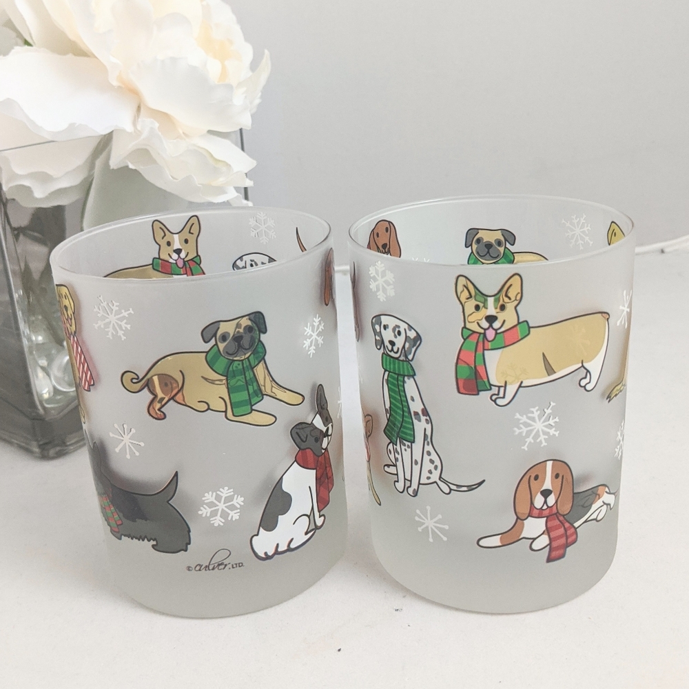 Culver Frosted Winter Holiday Dogs Scarves… - Picture 1 of 6